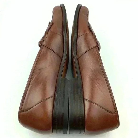 Magnanni mens loafers size 12 cognac brown leather - Picture 6 of 13